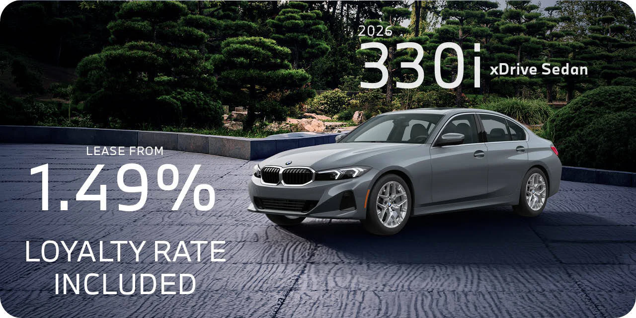 2026 330i xDrive Sedan | Lease from 1.49%
