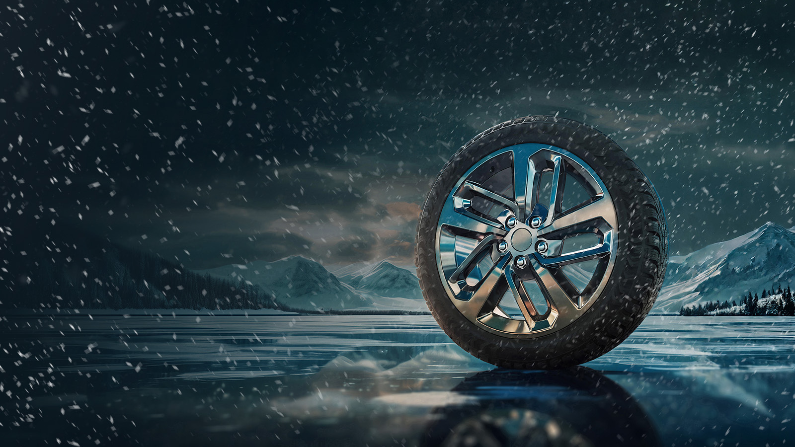Winter Tire Landscape