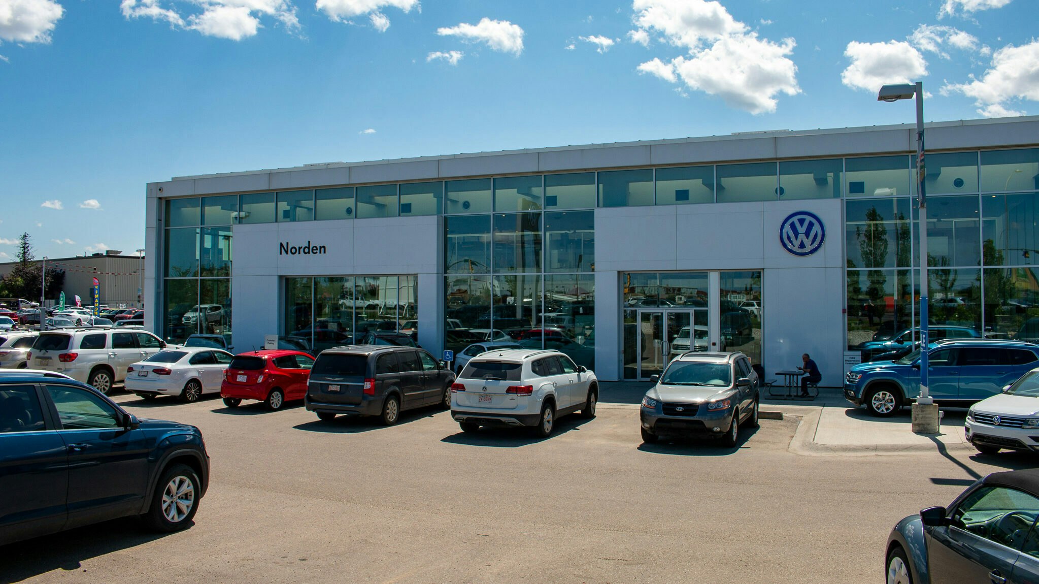 Photo of the outside of the Norden Volkswagen dealership