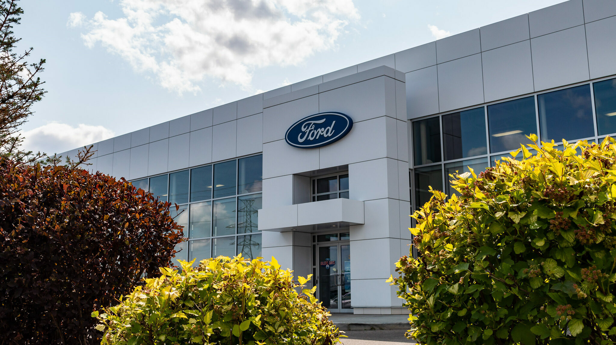 Team Ford Dealership Exterior South Edmonton