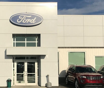 Photo of the outside of the Aurora Ford Yellowknife dealership
