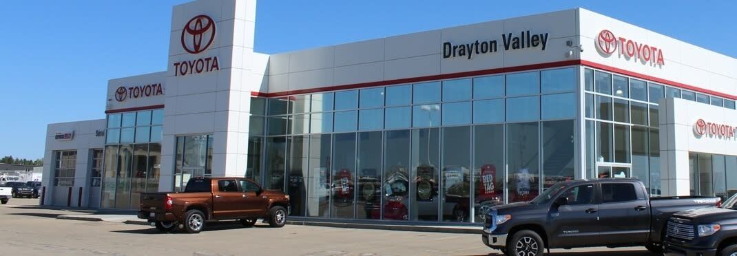 Photo of the outside of the Drayton Valley Toyota dealership