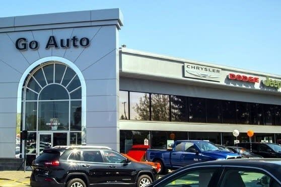 Photo of the outside of the Go Dodge Surrey dealership