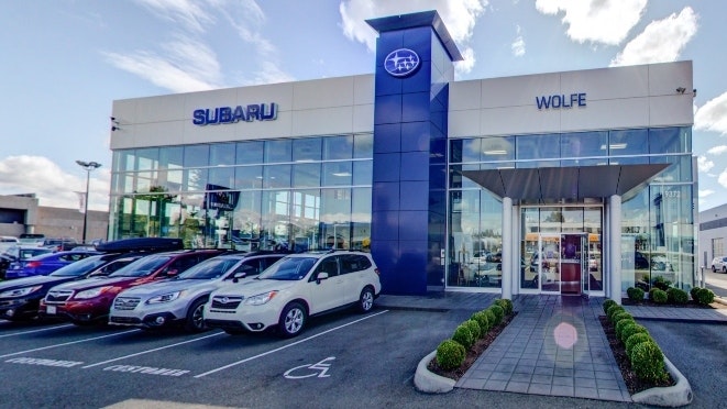 Photo of the outside of the Go Langley Subaru dealership