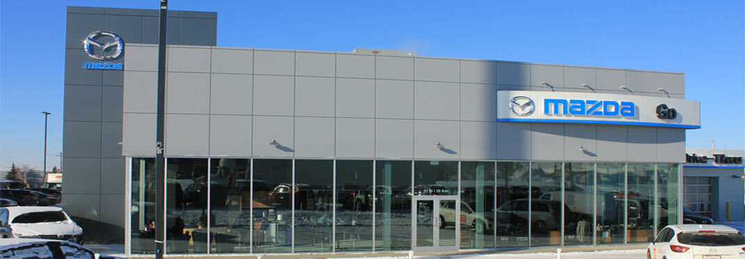 Photo of the outside of the Go Mazda dealership