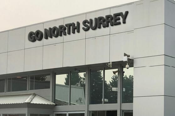Photo of the outside of the Go North Surrey GM dealership