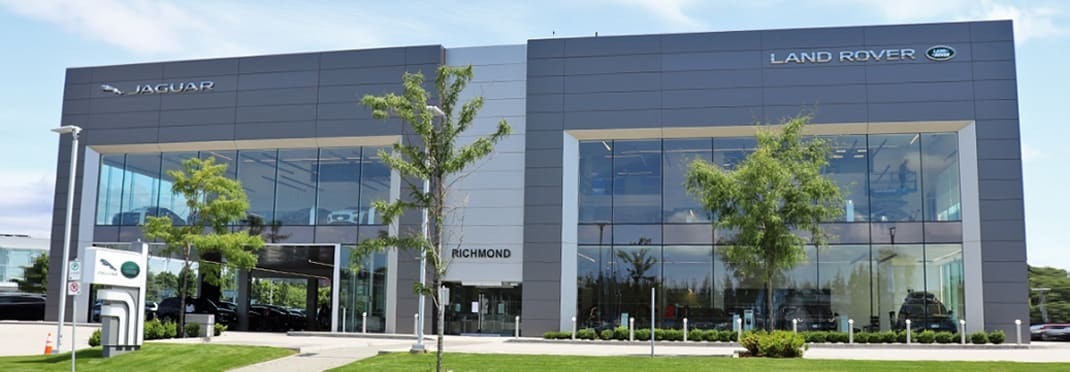 Photo of the outside of the Jaguar Land Rover Richmond dealership