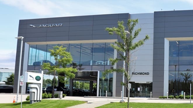 Photo of the outside of the Jaguar Land Rover Richmond dealership