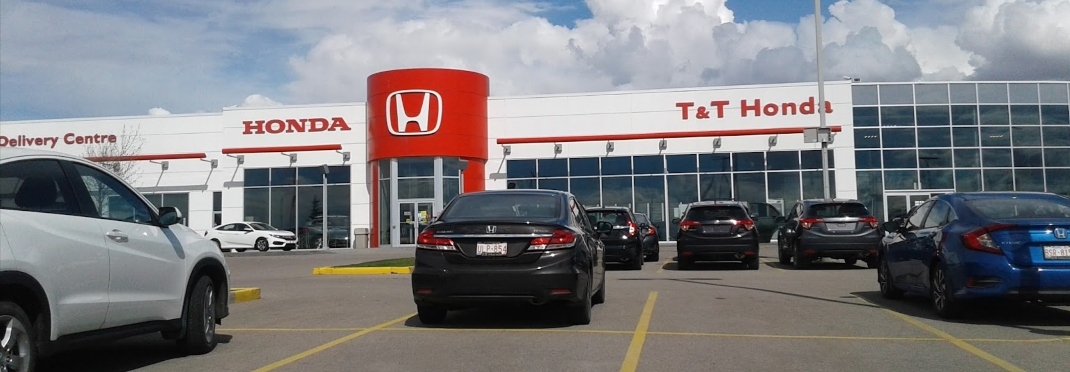 Photo of the outside of the T&T Honda dealership