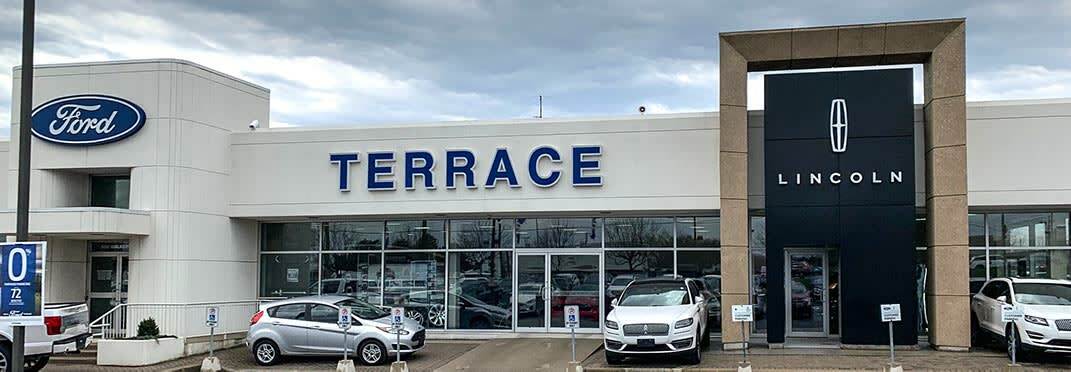 Photo of the outside of the Terrace Ford Lincoln dealership