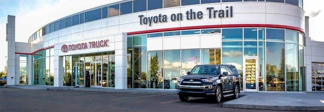 Photo of the outside of the Toyota on the Trail dealership