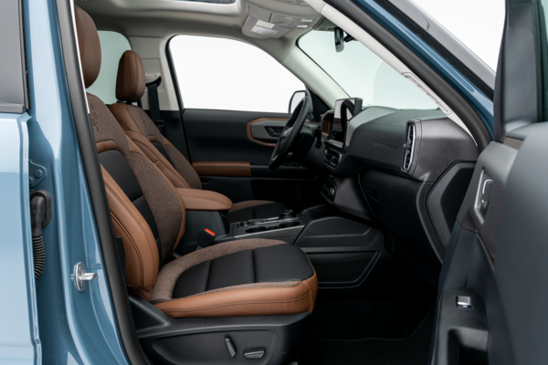 2026 Ford Bronco Outer Banks front interior passenger view.