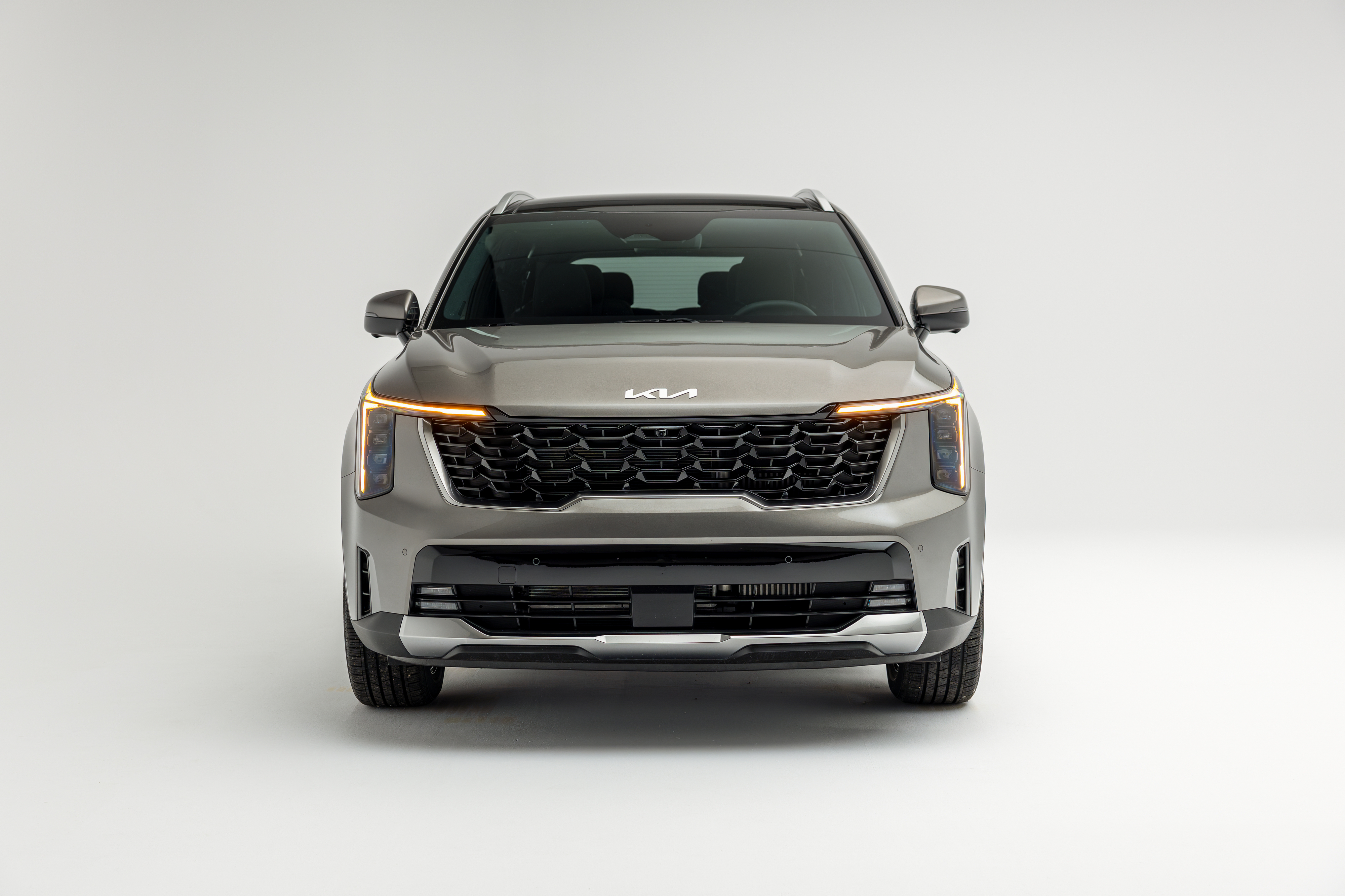 2026 Kia Sorento front view against white background