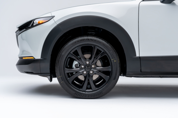 2026 Mazda CX-30 GS with black alloy wheel and tire detail