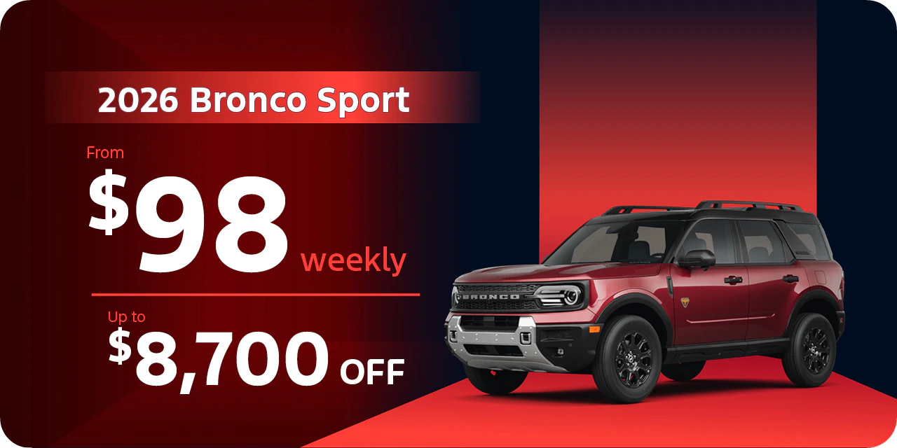 2026 Bronco Sport | From $98 Weekly | Up to $8,700 Off