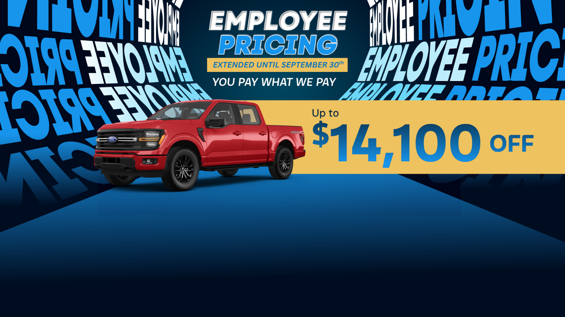 Employee Pricing is EXTENDED until September 30th! You Pay What We Pay!