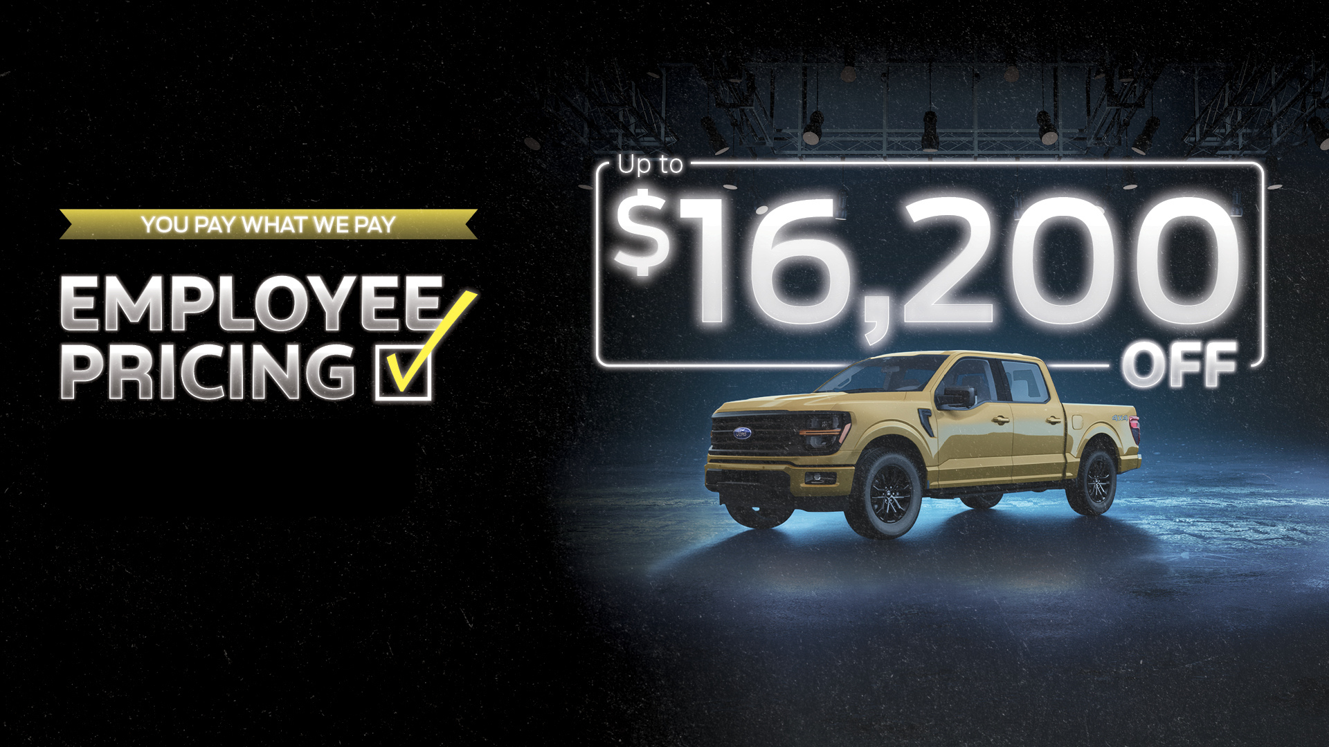 Employee Pricing Is ON with up to $16,200 off, low payments, and more!