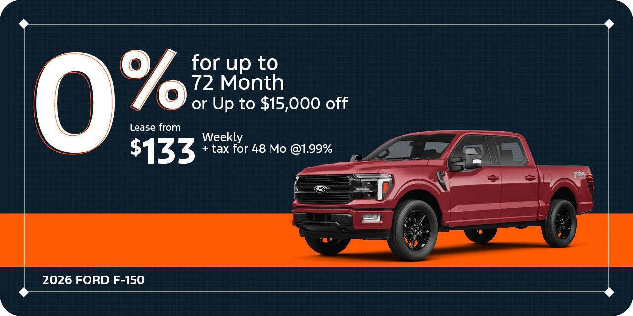 2026 F-150 0% for Up to 72 Months