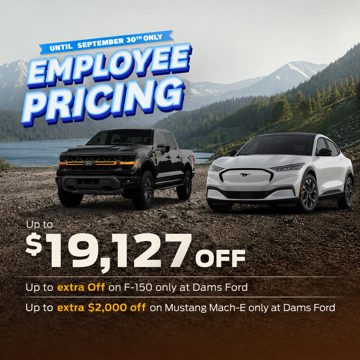 Employee Pricing EXTENDED until September 30th!