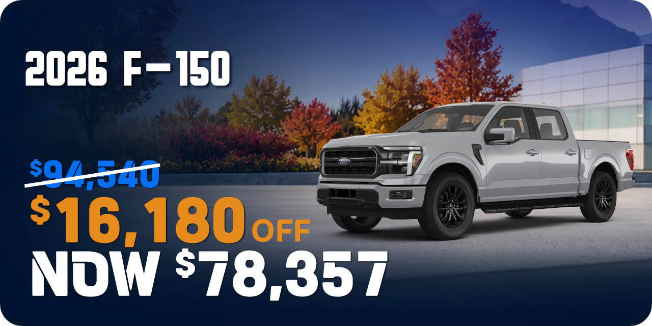 2026 F-150 | Up to $16,180 off