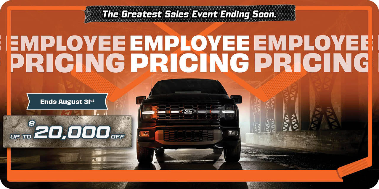 The greatest sales event is ending soon. Employee Pricing ending August 31st.