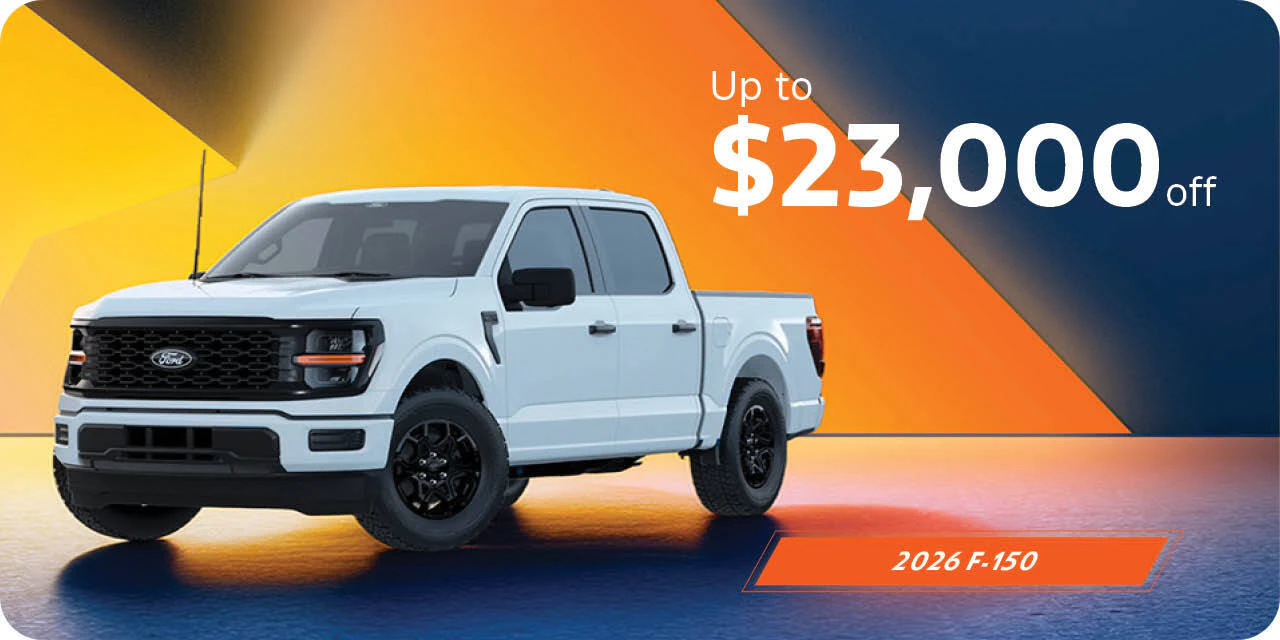 2026 F-150 | Up to $23,000 Off or from $99 Weekly