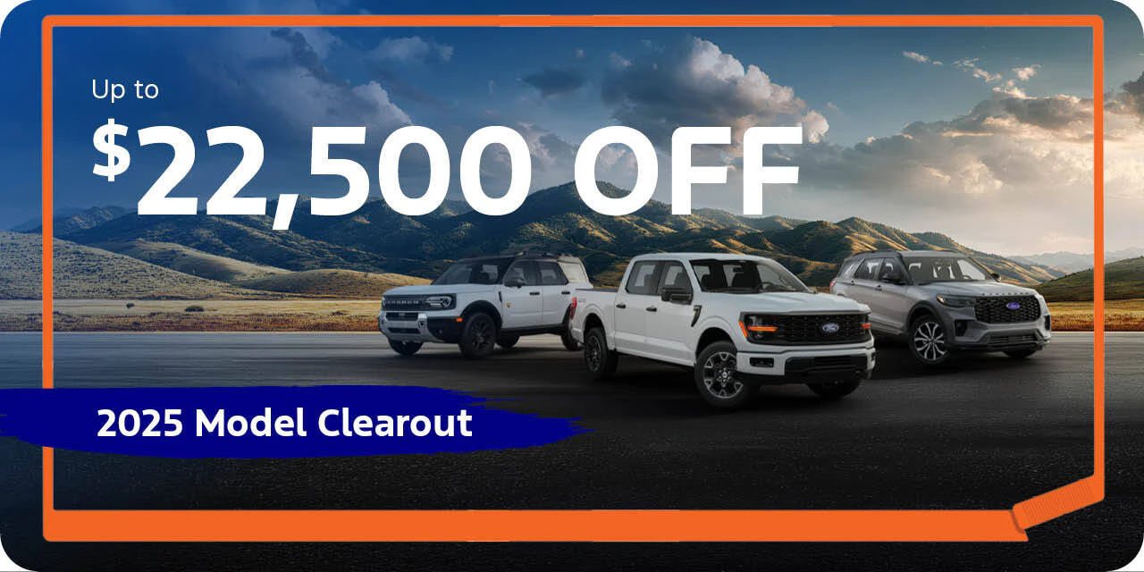 Up to $22,500 off on 2025 models at Team Ford, Edmonton AB.