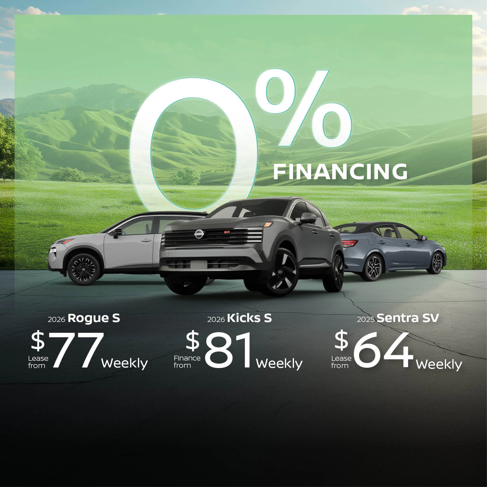 Go Nissan North Monthly Vehicle Offers