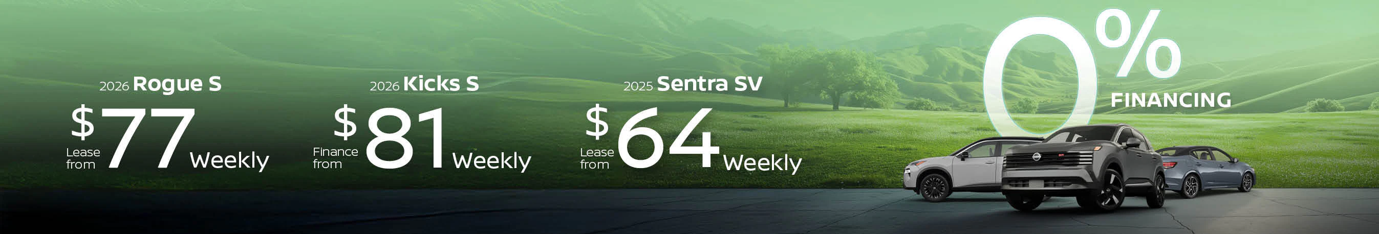 Go Nissan North Monthly Vehicle Offers