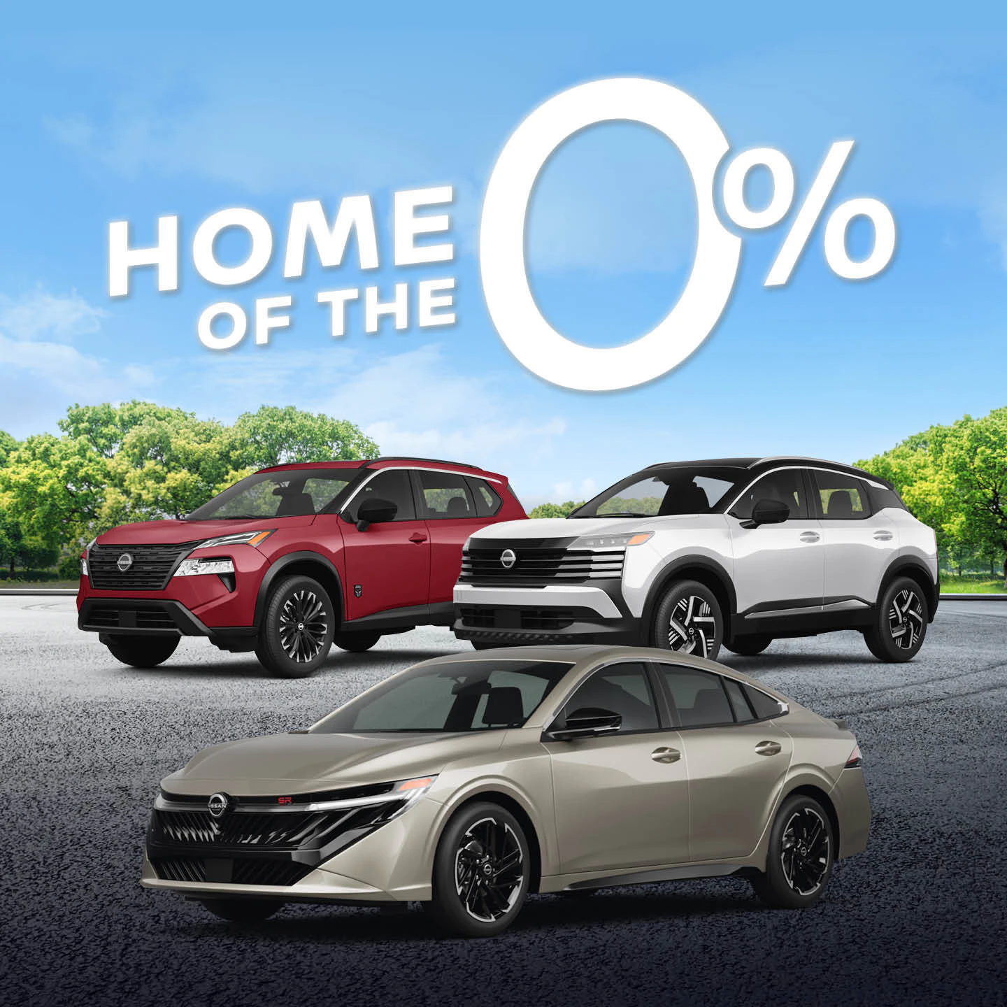 Go Nissan South's Vehicle Line Up. Featuring the Nissan Kicks, Rogue and Sentra
