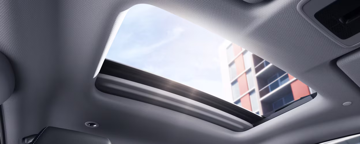 Honda HR-V open moonroof.