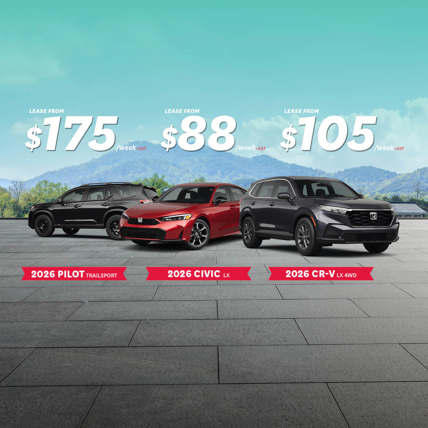2026 Pilot | 2026 Civic | 2026 CR-V