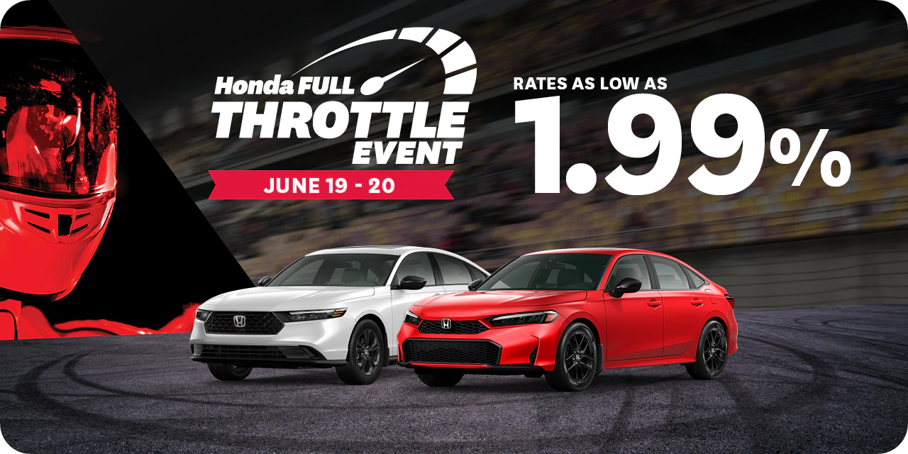 St. Albert Honda Full Throttle Event from June 19-20. Get rates from 1.99%