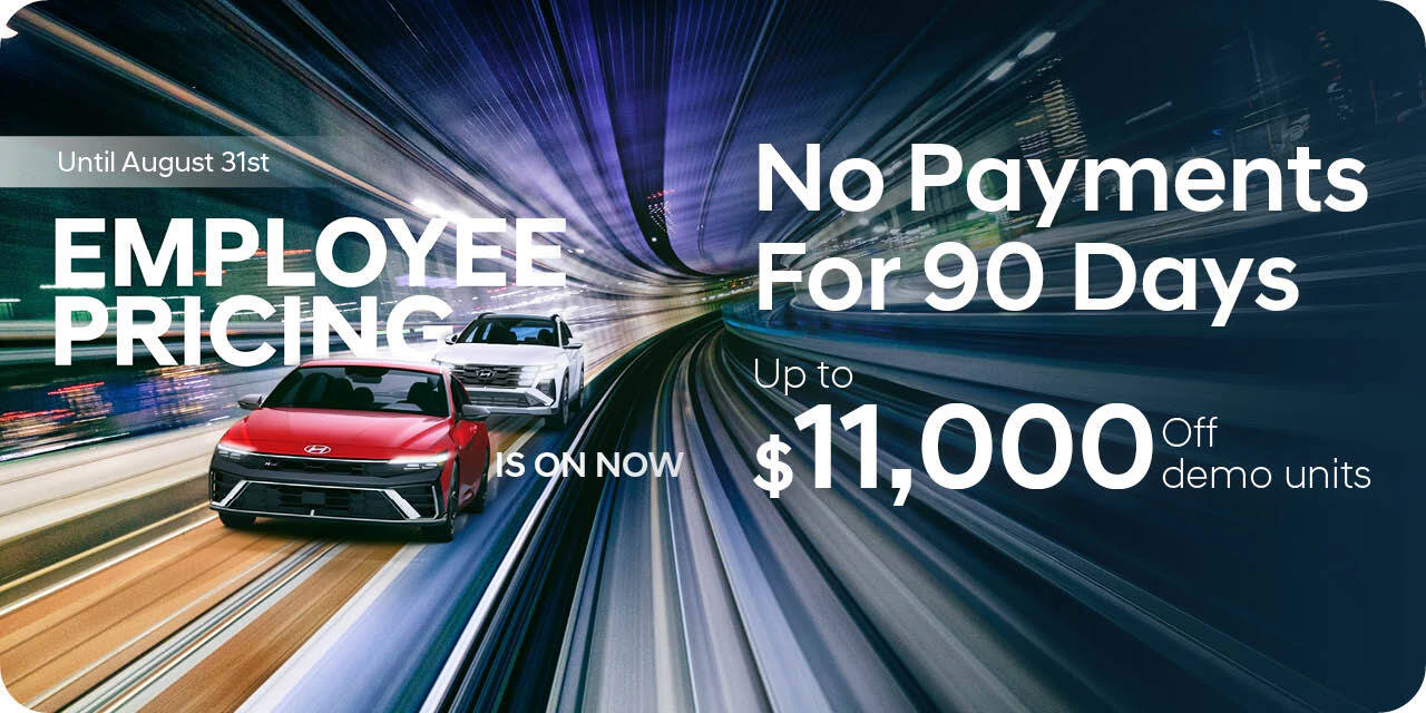 Employee Pricing On Now! No Payments For 90 Days!