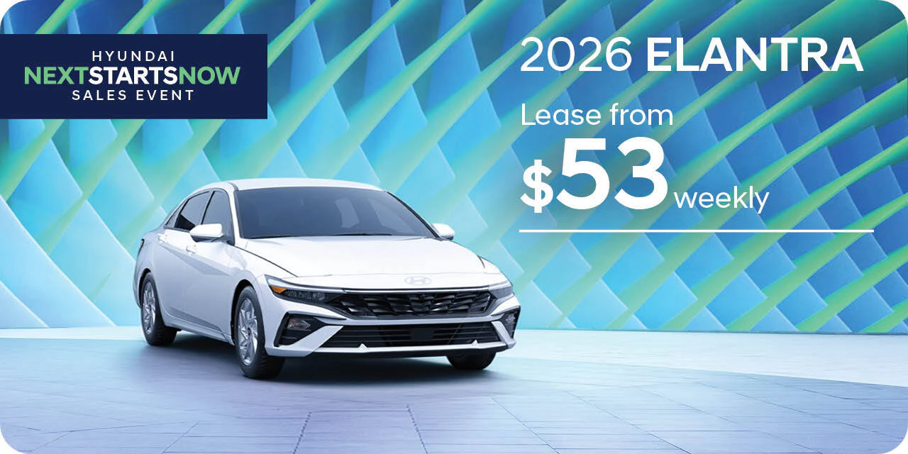 Lease a 2026 Elantra from $53 weekly at Northstar Hyundai.