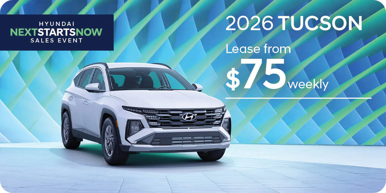 Lease a 2026 Tucson from $75 weekly at Northstar Hyundai.