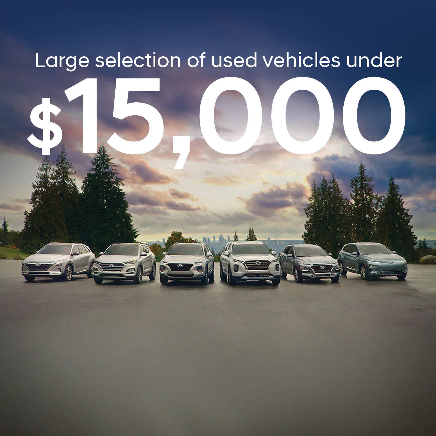 Northstar Hyundai large selection of used vehicles under $15,000