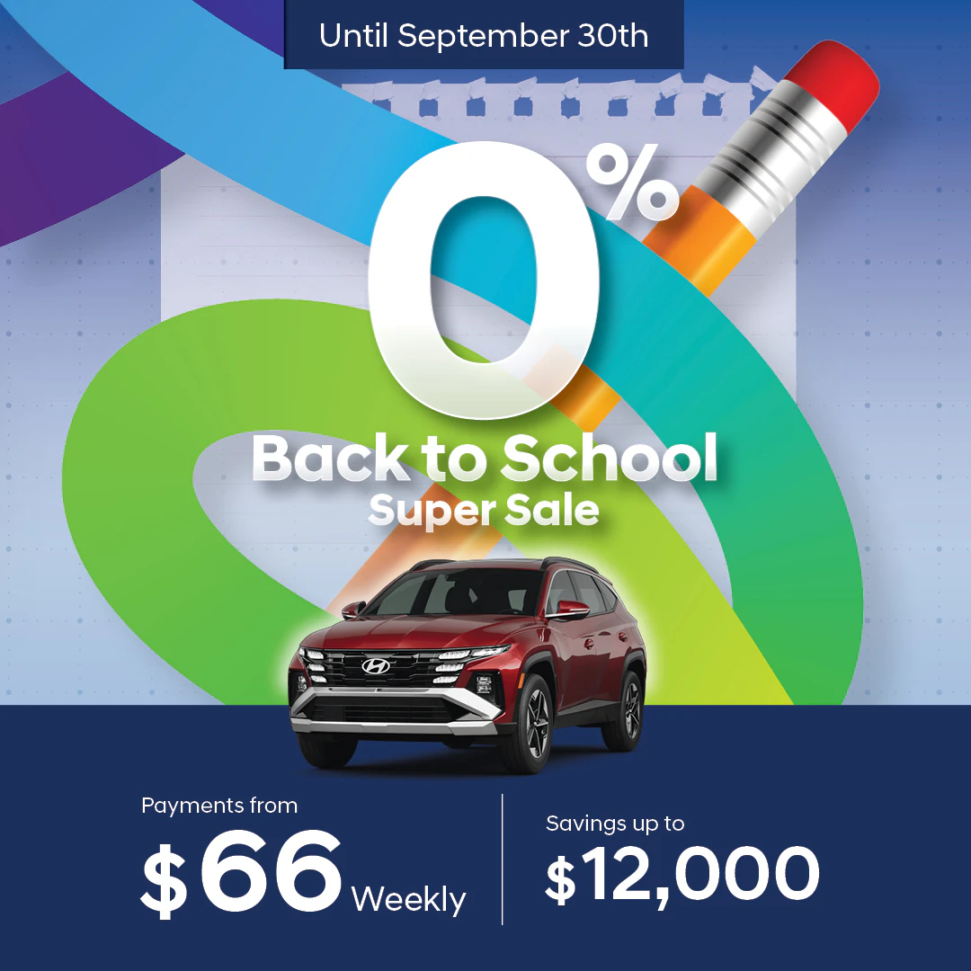 Back to School Super Sale at Southtown Hyundai: 0% Financing, Up to $12,000 Off and From $66 Weekly
