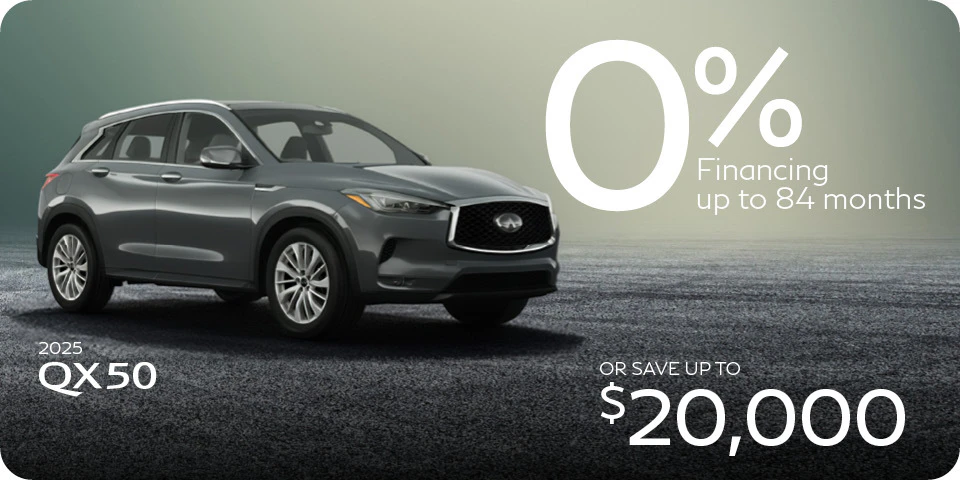 2025 QX50 | 0% Financing up to 96 Months | Up to $20,000 off