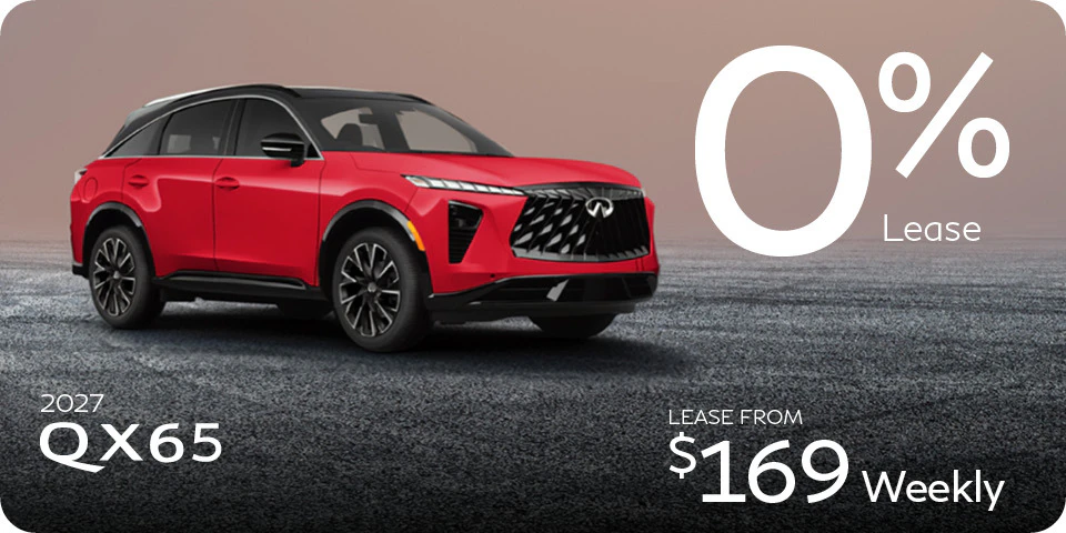 2027 QX65 | 0% Lease | $169 Weekly