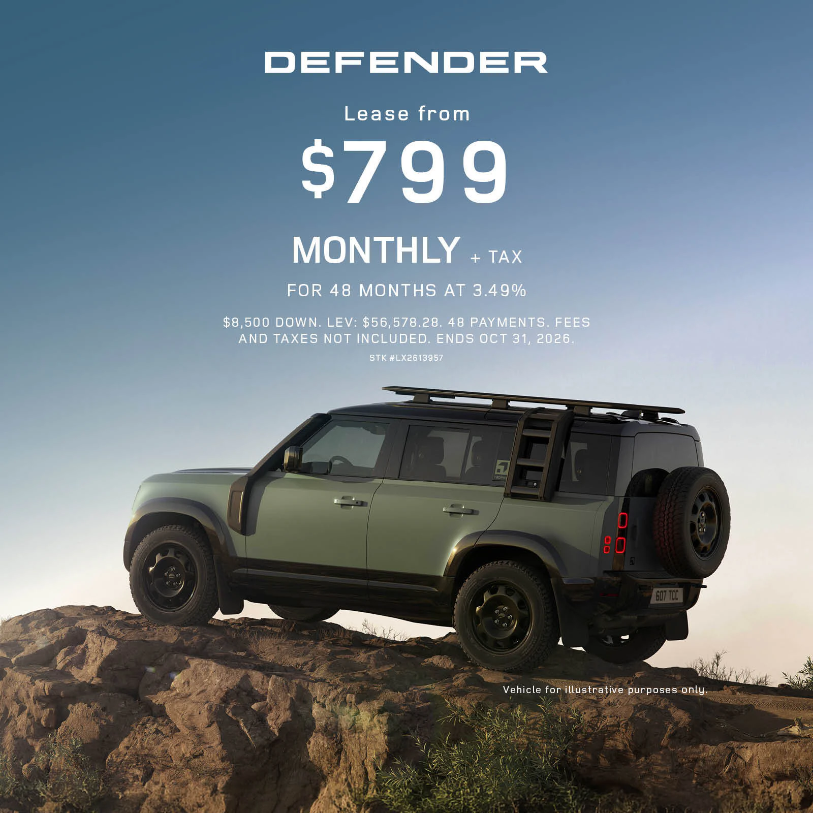 2026 Land Rover Defender | Lease from $799 monthly + tax