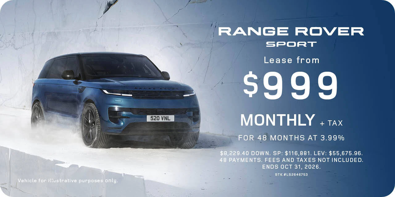 2026 Range Rover Sport | Lease from $999 monthly + tax