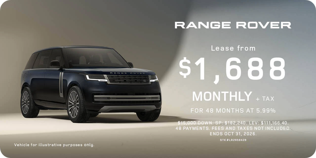 2026 Range Rover | Lease from $1,688 monthly + tax