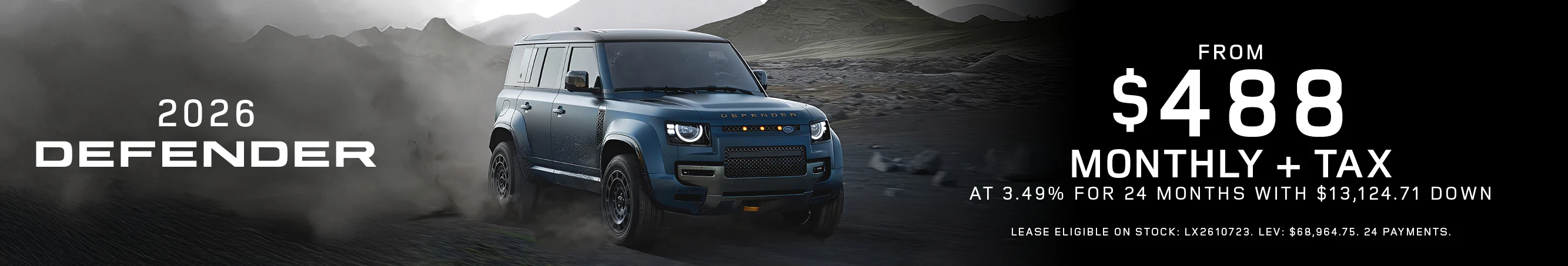 2026 Defender | From $488 monthly + tax