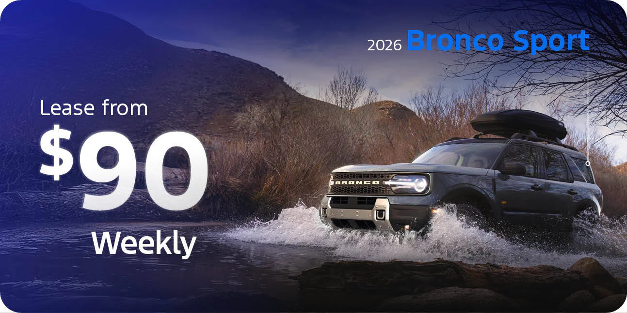 2026 Bronco Sport from $90 Weekly