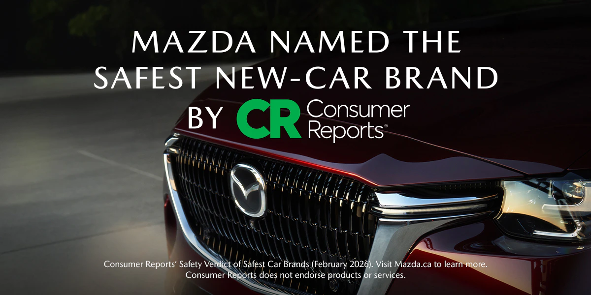 Mazda named the safest new-car brand by Consumer Reports.