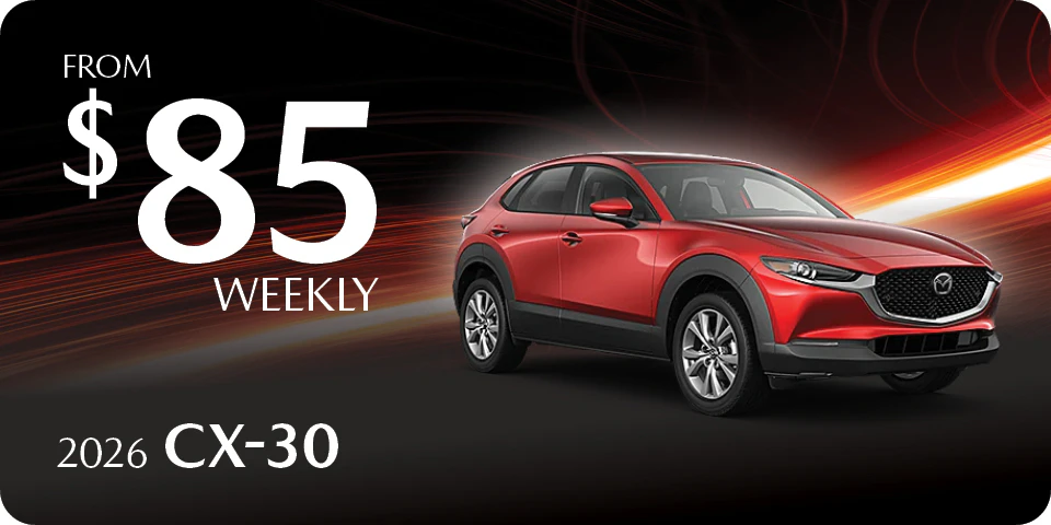 2026 CX-30 from $85 weekly at Go Mazda in Edmonton, Alberta.