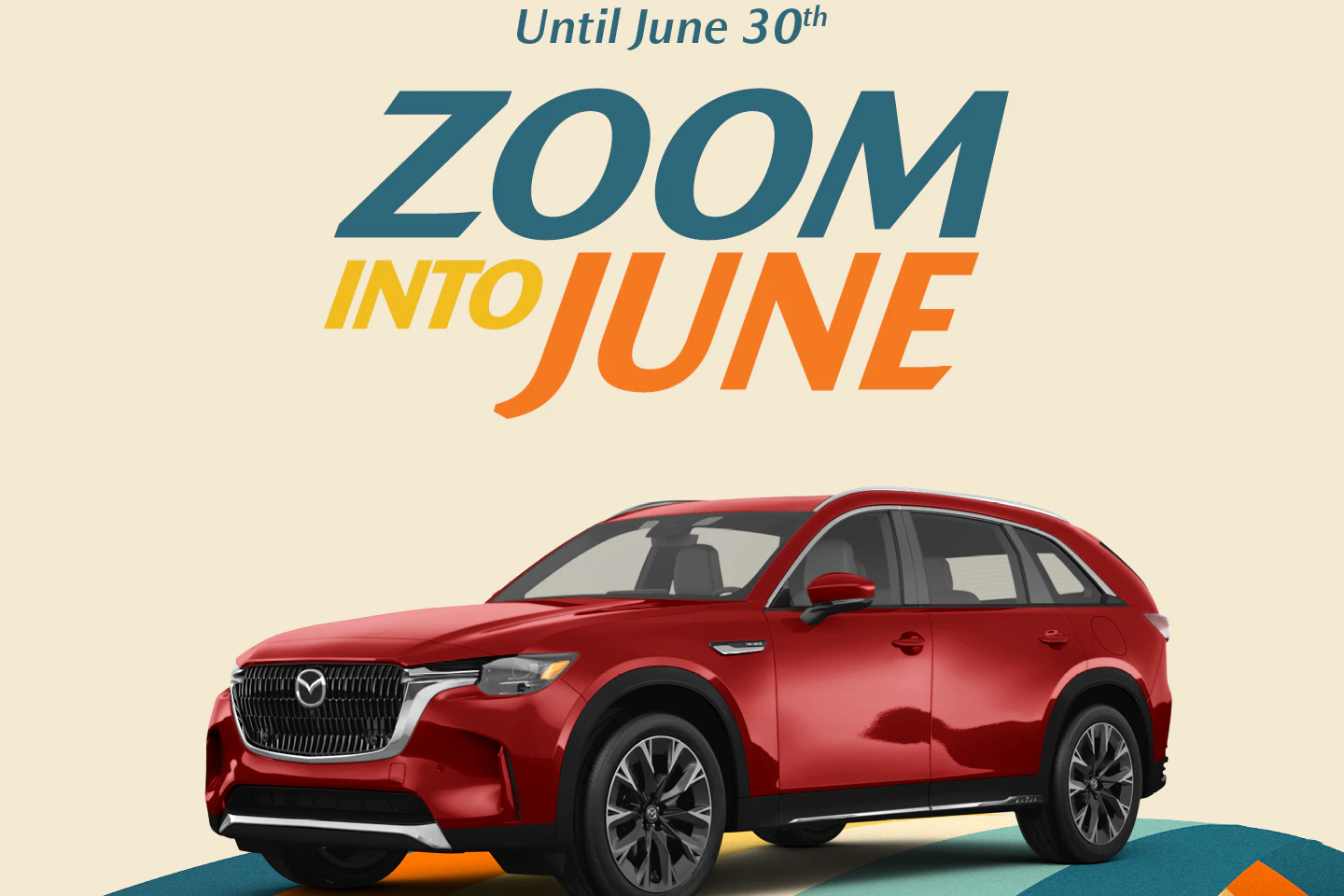 Grey 2026 Mazda CX-5. Zoom Into June until June 30th, at Go Mazda