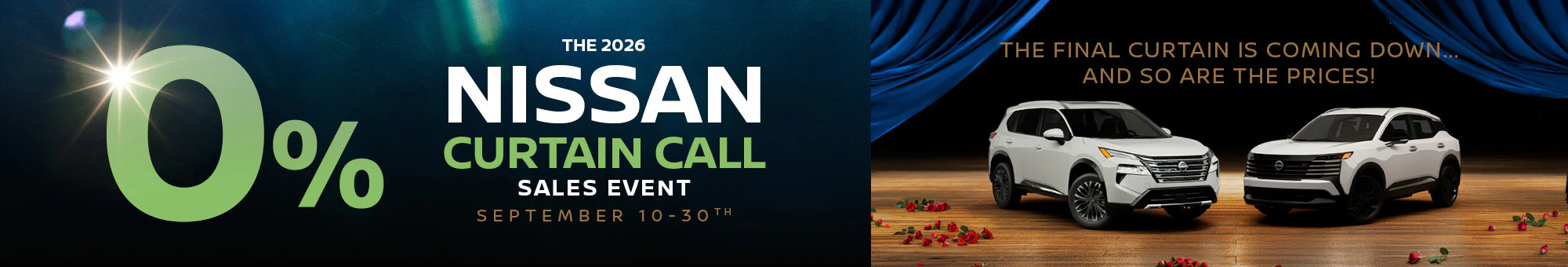 2026 Nissan Curtain Call Sales Event Sept 10 - 30