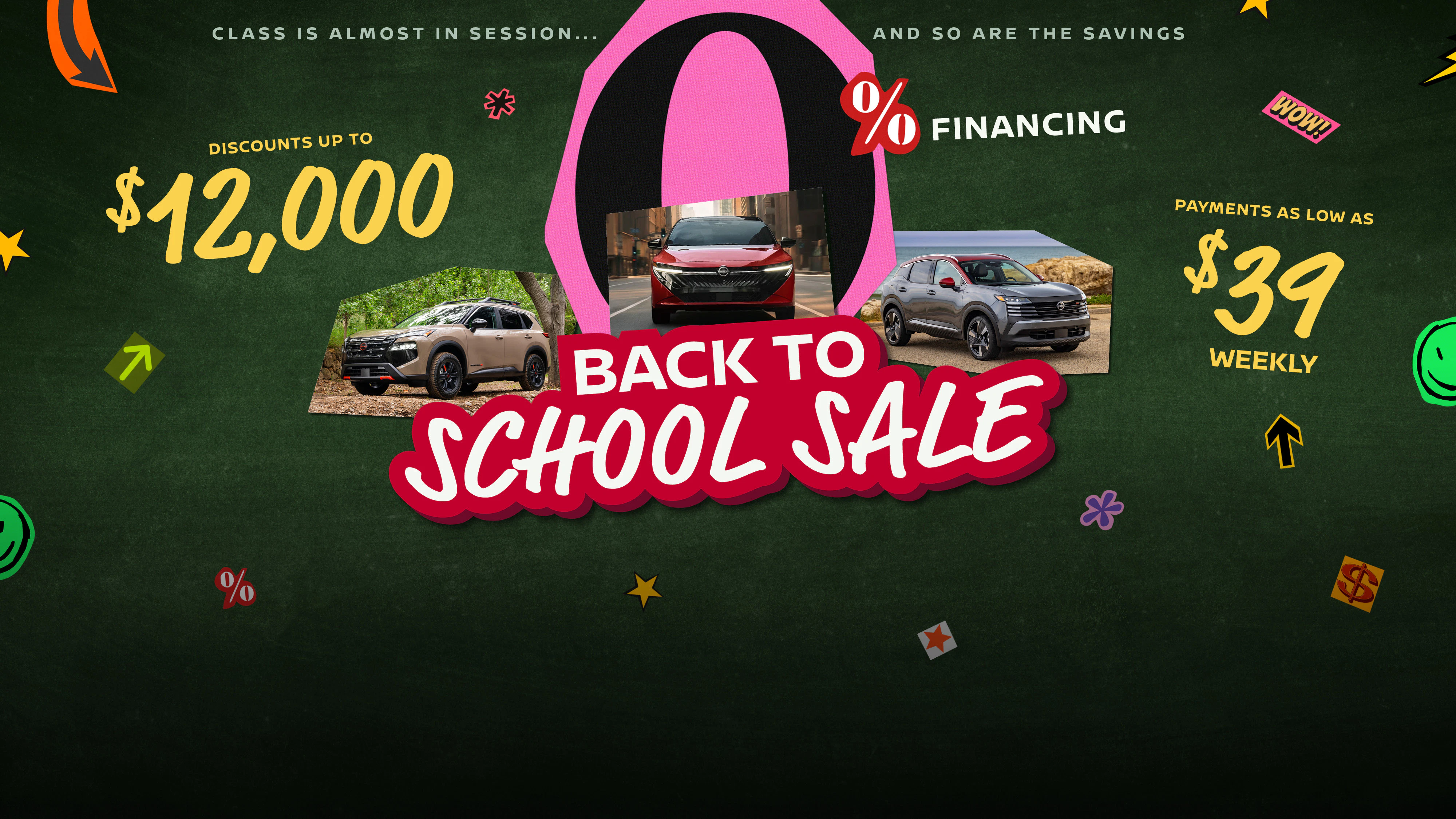 Back to School Sale | Up to $12k Off | Payments from $39 Weekly